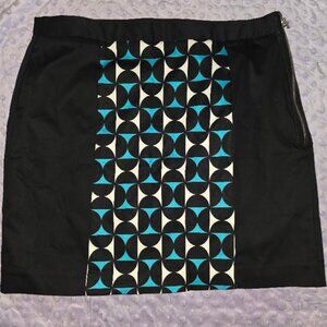 Worthington Black Geometric Skirt – Women’s Size 12